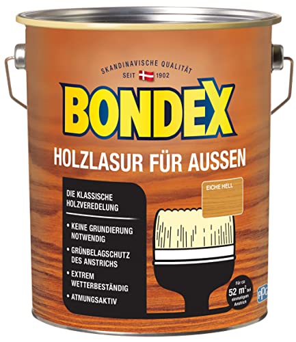 Bondex Holzlasur für Außen Eiche Hell 4,00 l - 329664 von Bondex