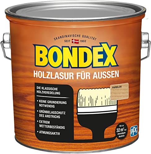 Bondex Holzlasur für Außen Farblos 2,50 l - 329674 von Bondex