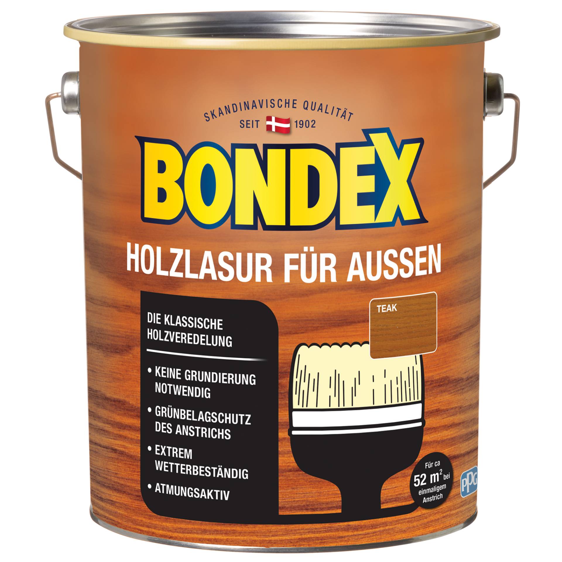 Bondex Holzlasur dunkelbraun 4 l von Bondex