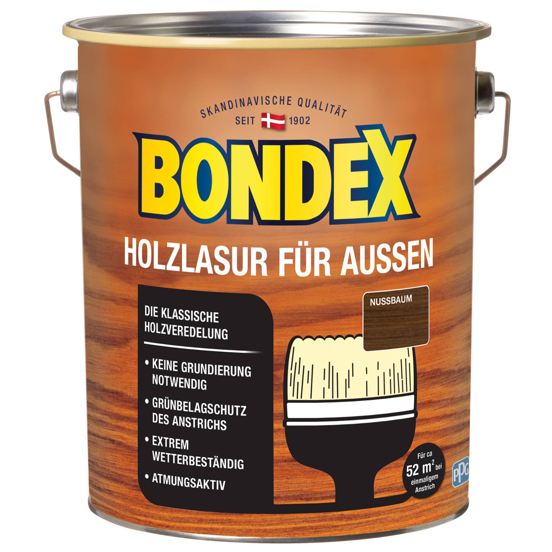 Bondex Holzlasur nussbaumfarben 4 l Bondex Holzlasur nussbaumfarben 4 l von Bondex