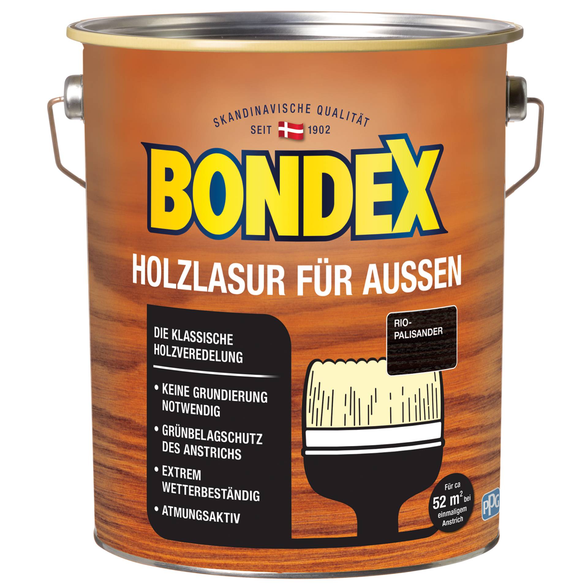 Bondex Holzlasur palisanderfarben 4 l von Bondex