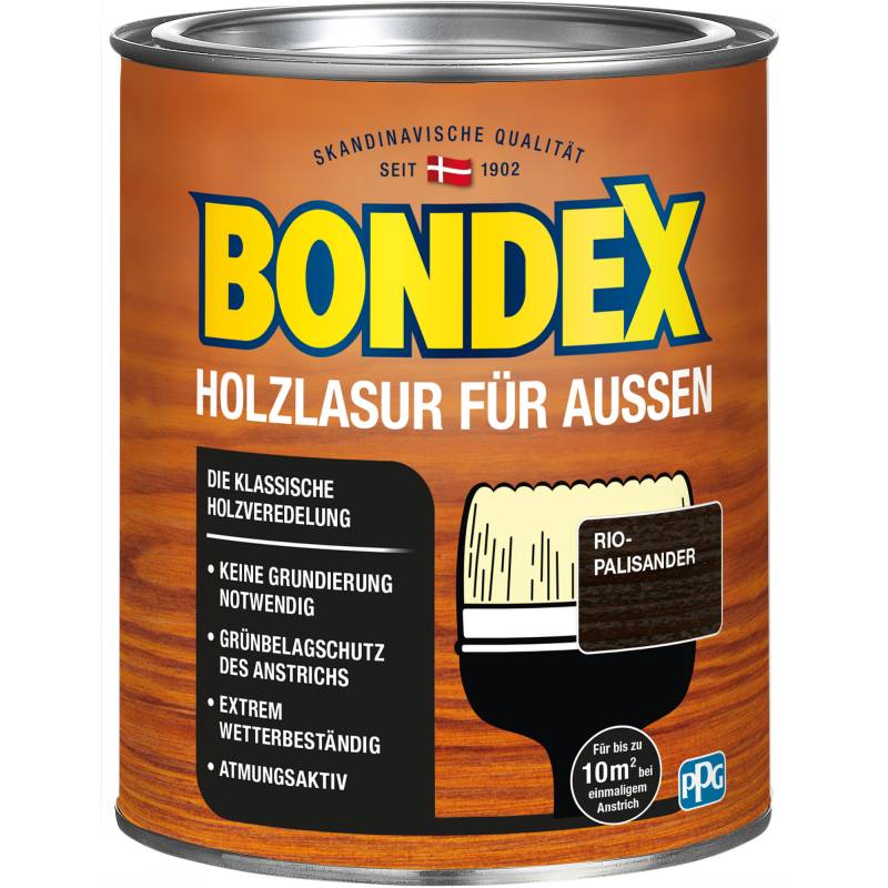 Bondex Holzlasur palisanderfarben 750 ml von Bondex