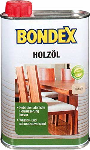 Bondex 428474 Holzöl hellbraun 0,75 L für 10,5 m² - Wasser- und schmutzabweisend - auf Basis natürlicher Rohstoffe - Atmungsaktiv von Bondex