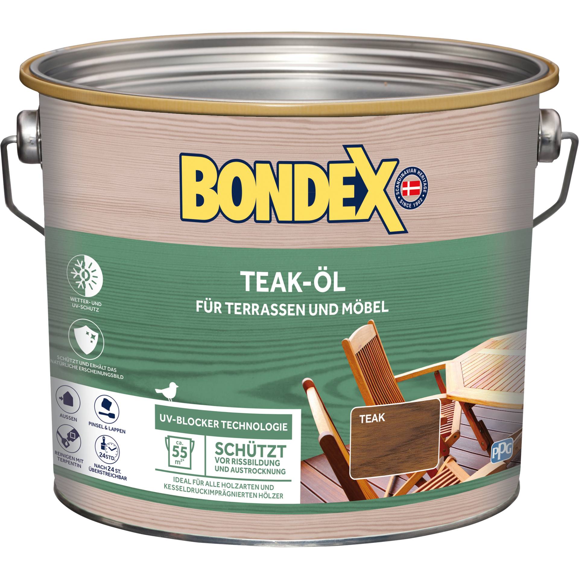 Bondex Holzöl teakfarben hell 2,5 l Bondex Holzöl teakfarben hell 2,5 l von Bondex