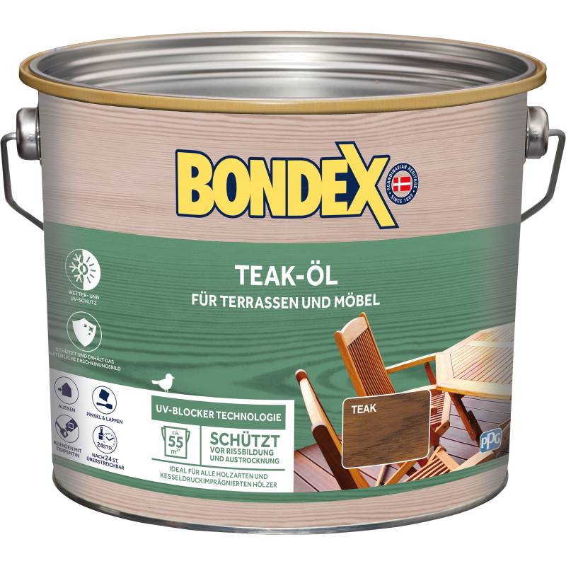 Bondex Holzöl teakfarben hell 2,5 l von Bondex