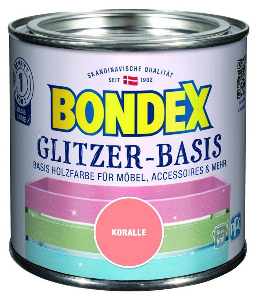 Bondex Holzschutzlasur Bondex Glitzer-Basis 500 ml koralle von Bondex