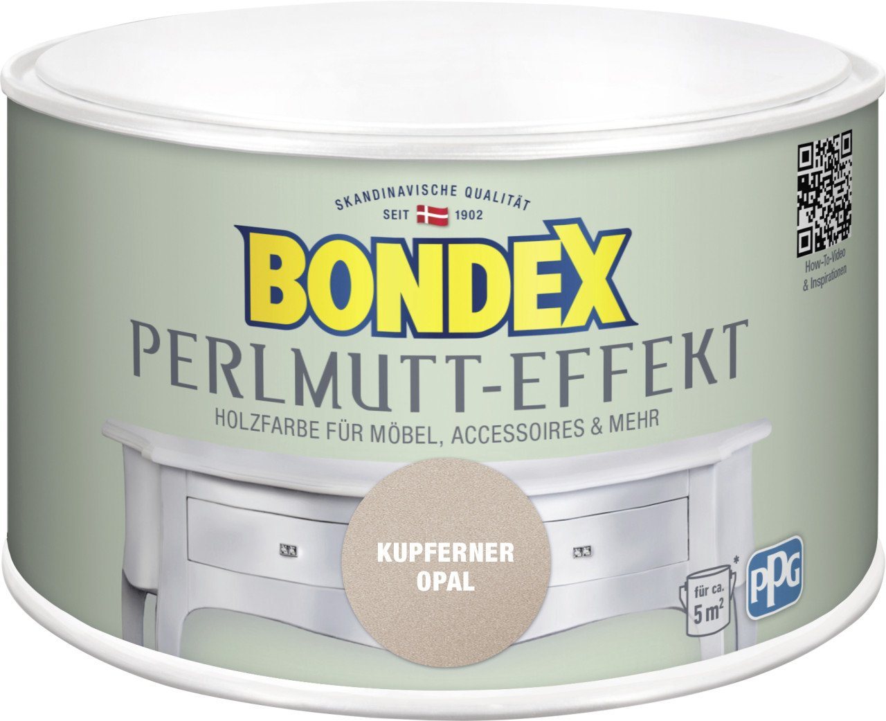 Bondex Holzschutzlasur Bondex Holzfarbe Perlmutt-Effekt 500 ml kupferner von Bondex