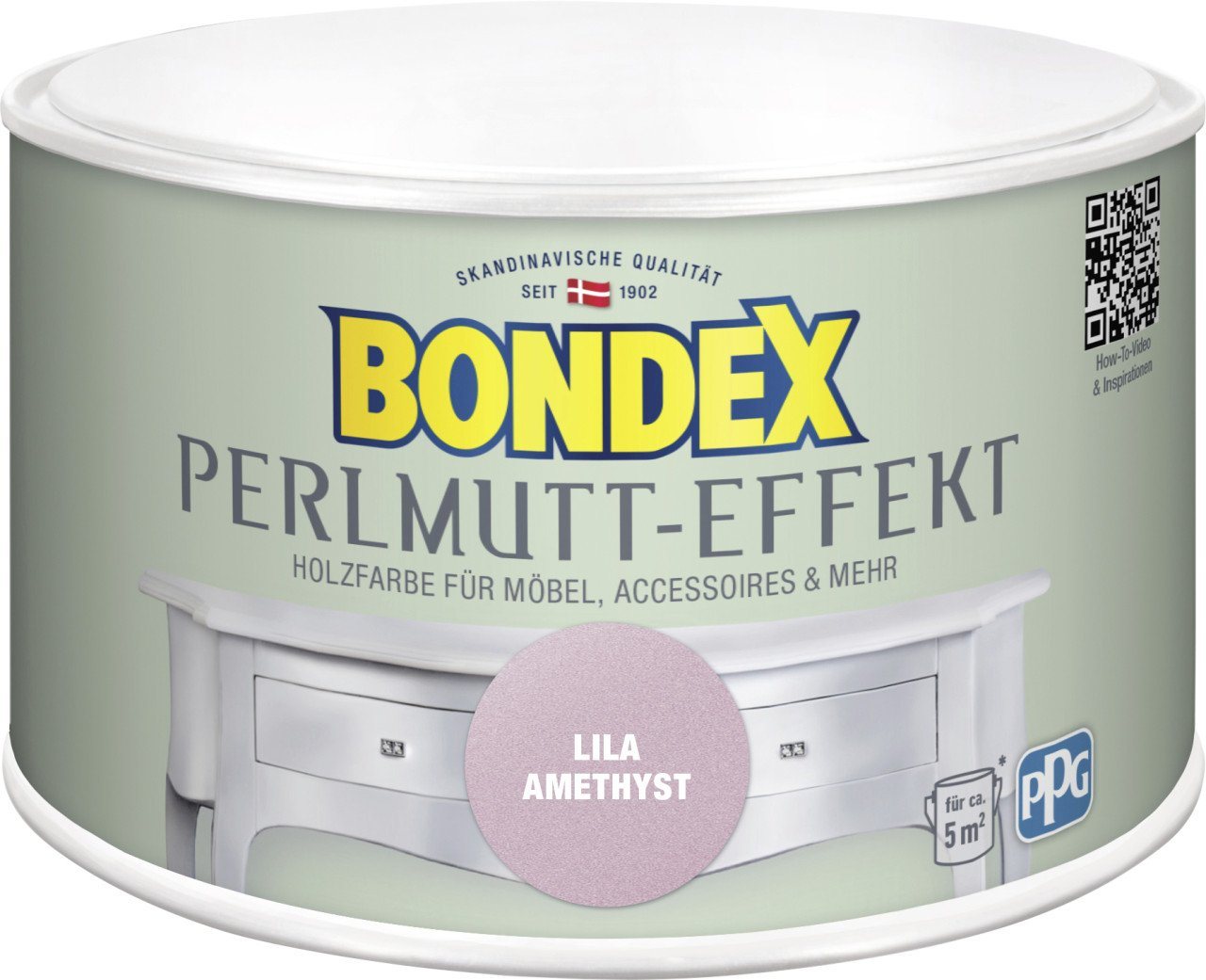 Bondex Holzschutzlasur Bondex Holzfarbe Perlmutt-Effekt 500 ml lila von Bondex