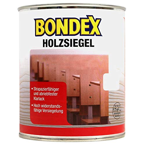Bondex Holzsiegel Farblos / Matt 0,25 L für 5 m² | Strapazierfähig und kratzfest | Wasser- und fettbeständig | Basis natürliche Rohstoffe | Holzsiegel | Holzversiegelung von Bondex