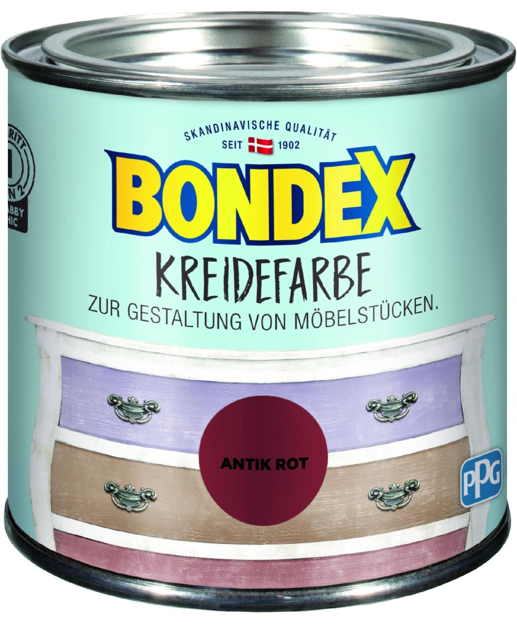 Bondex Kreidefarbe 500 ml antik rot von Bondex