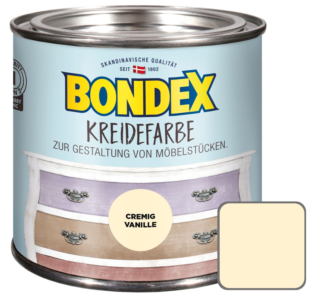 Bondex Kreidefarbe 500 ml cremig vanille von Bondex