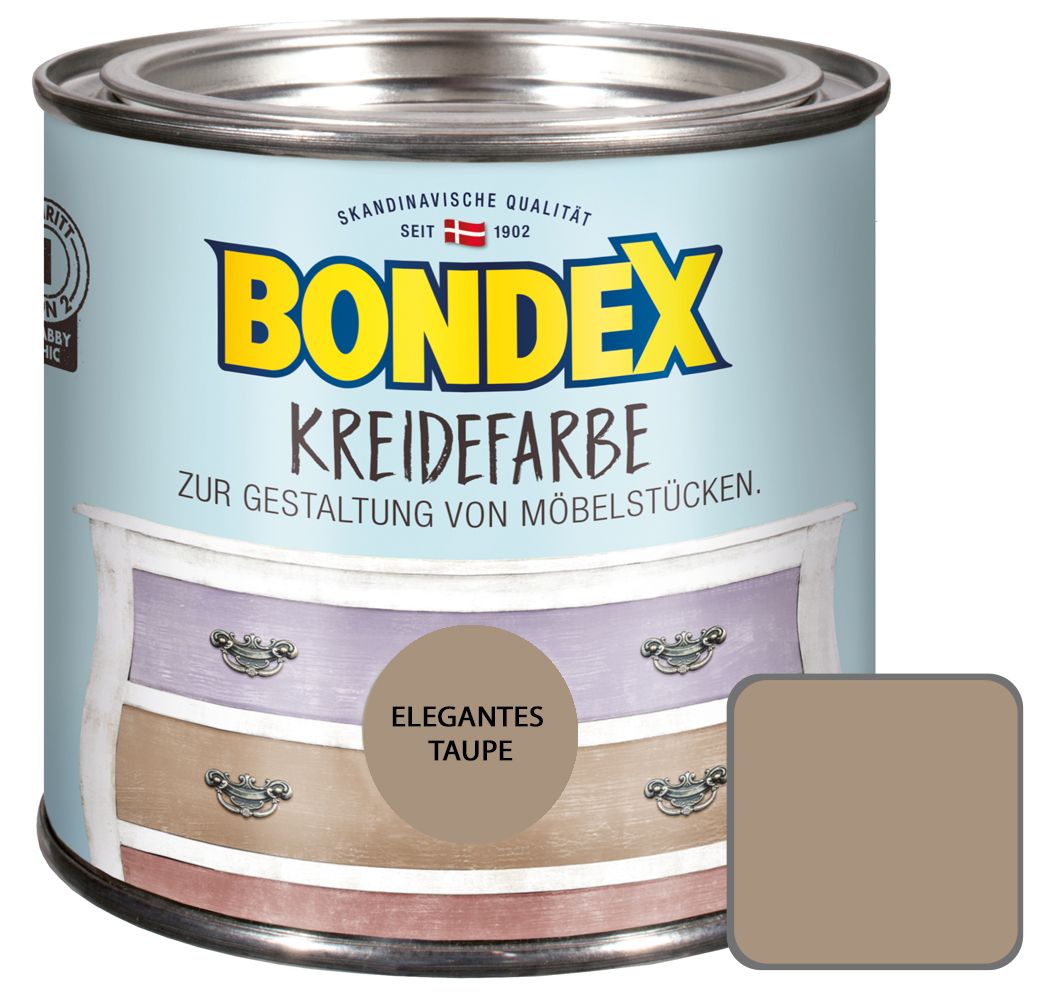 Bondex Kreidefarbe 500 ml elegantes taupe von Bondex