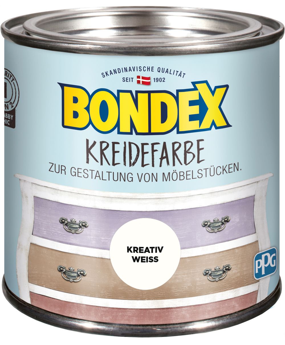 Bondex Kreidefarbe 500 ml kreativ weiß von Bondex