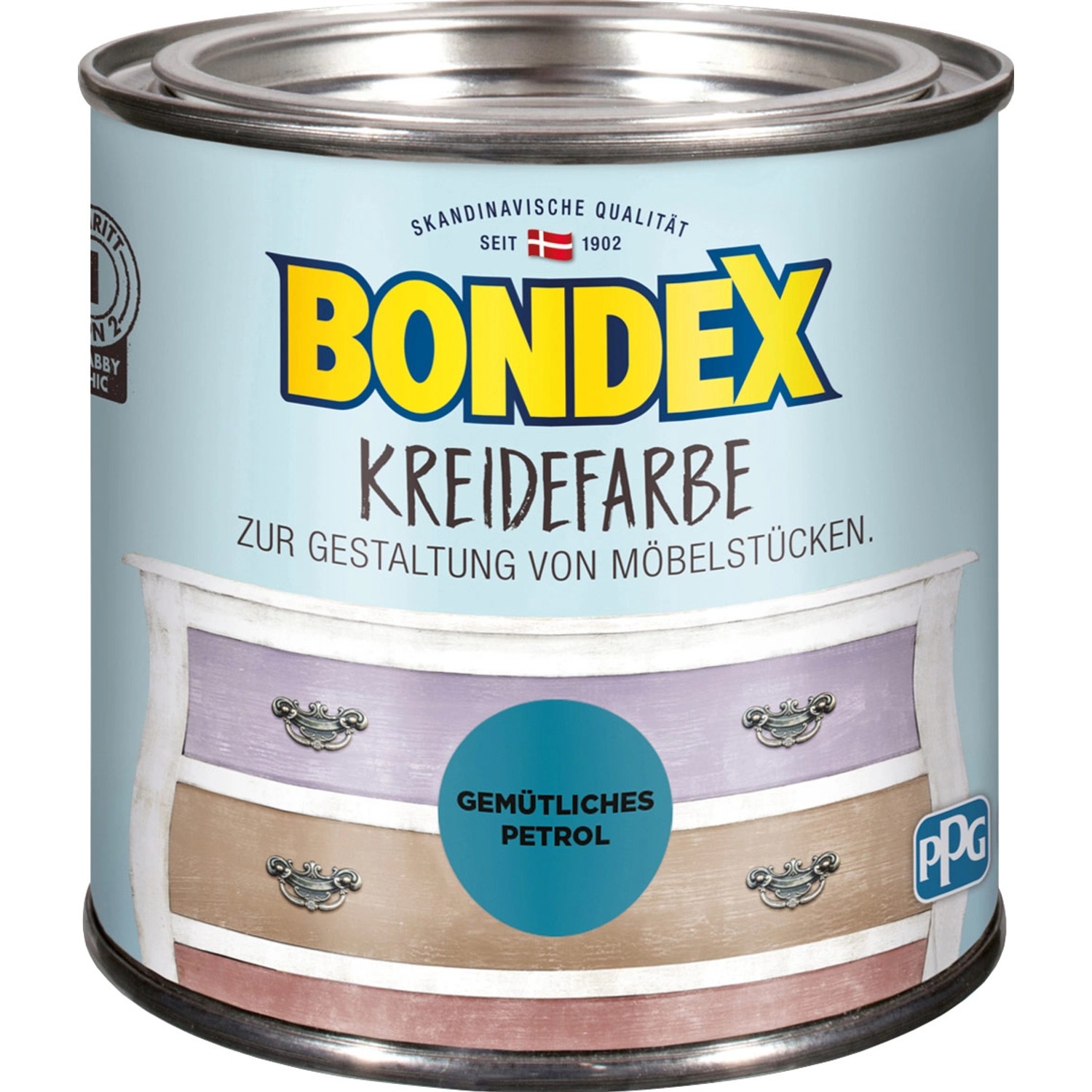 Bondex Kreidefarbe Gemütliches Petrol 500 ml von Bondex