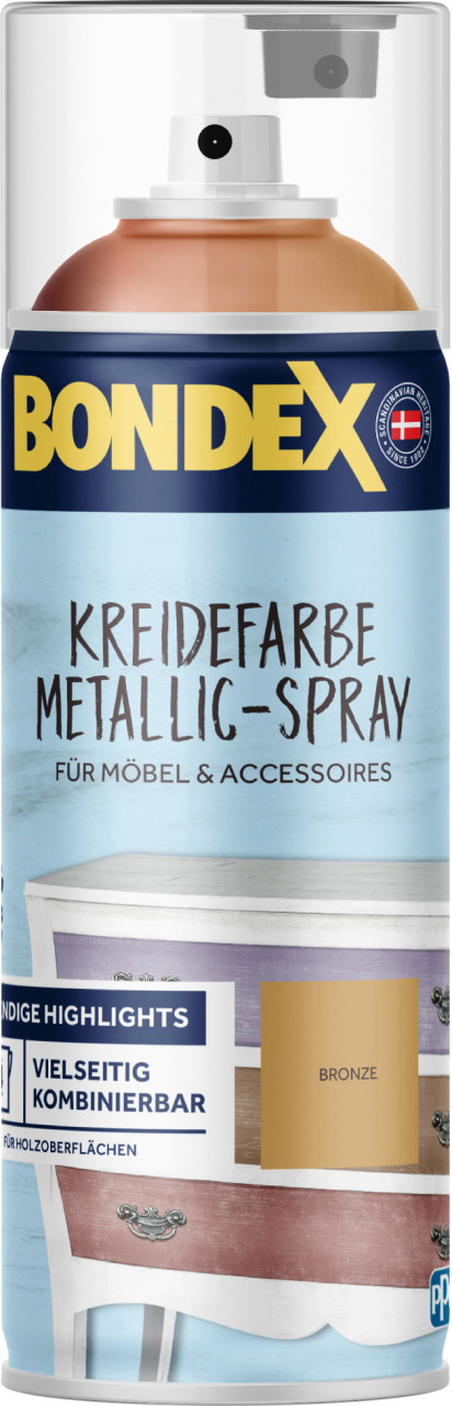 Bondex Kreidefarbe Metallic-Spray 400 ml bronze Bondex Kreidefarbe Metallic-Spray 400 ml bronze von Bondex