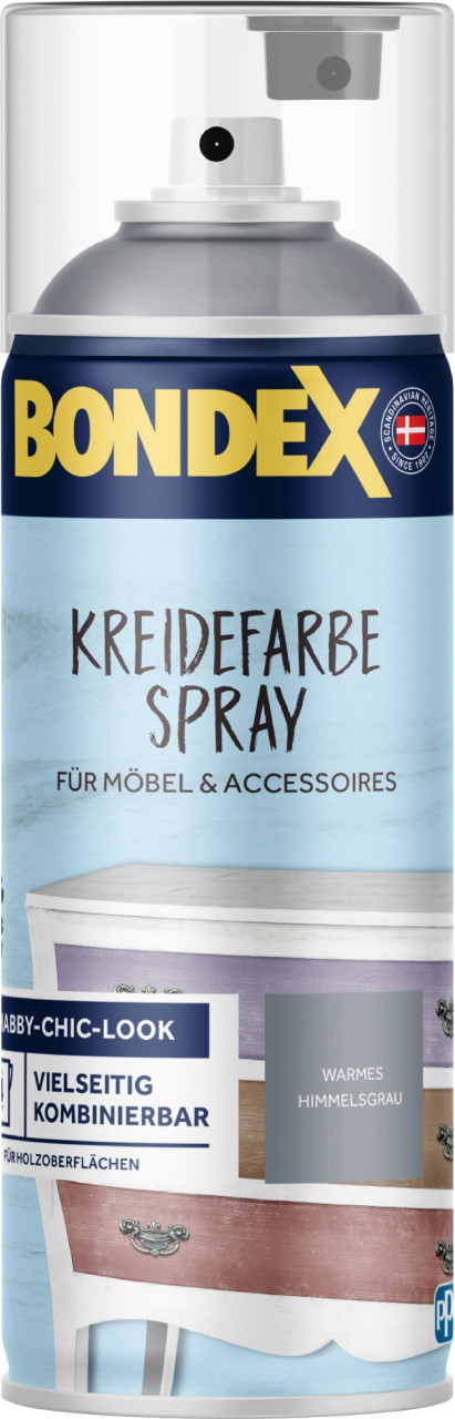 Bondex Kreidefarbe Spray 400 ml warmes Himmelsgrau von Bondex