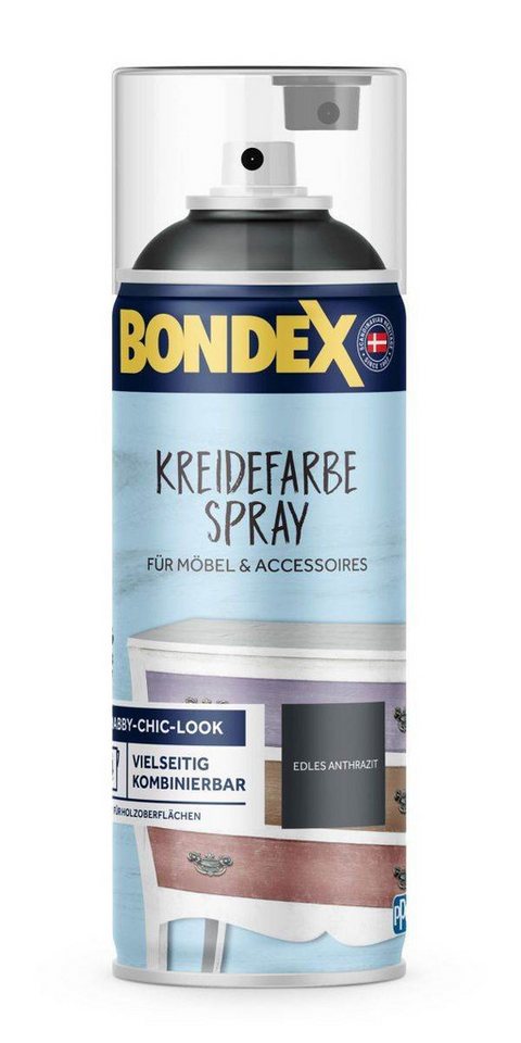 Bondex Kreidefarbe Bondex Kreidefarbe Spray Edles Anthrazit 0,4l, Innen, Möbel & Rahmen Bondex Kreidefarbe Bondex Kreidefarbe Spray Edles Anthrazit 0,4l, Innen, Möbel & Rahmen von Bondex