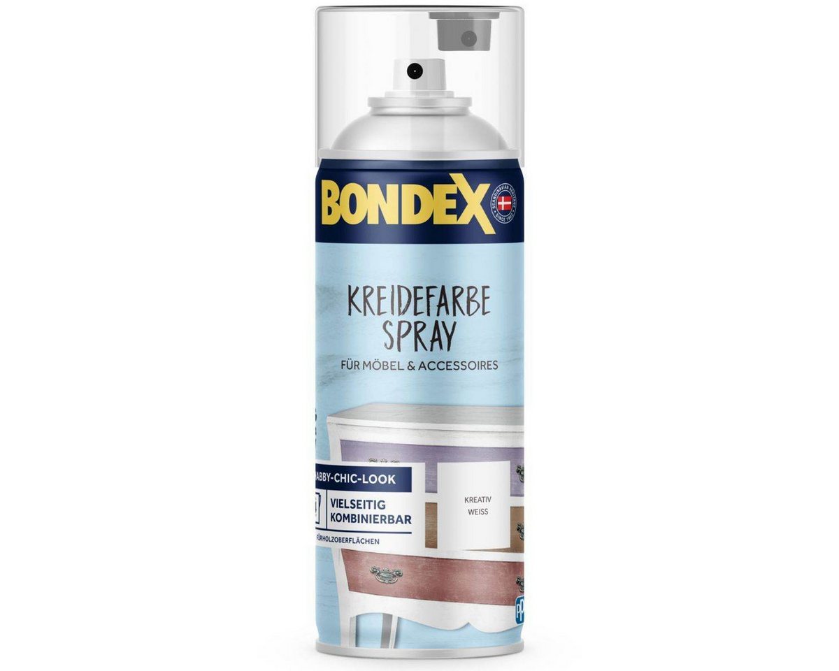 Bondex Kreidefarbe Bondex Kreidefarbe Spray Kreativ Weiss 0,4l, Innen Möbel & Vertäfelung von Bondex