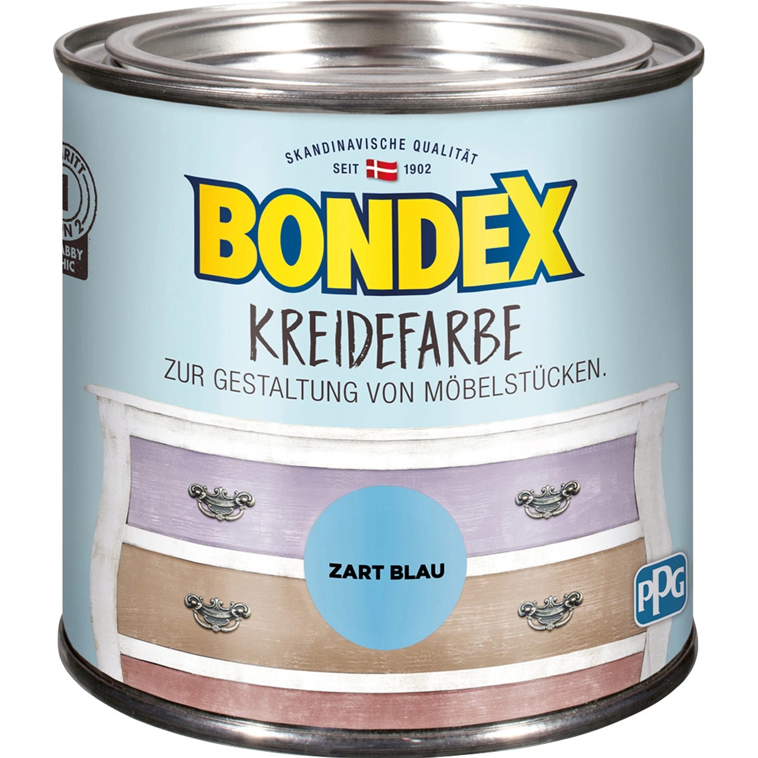 Bondex Kreidefarbe Zartes Blau 500 ml von Bondex