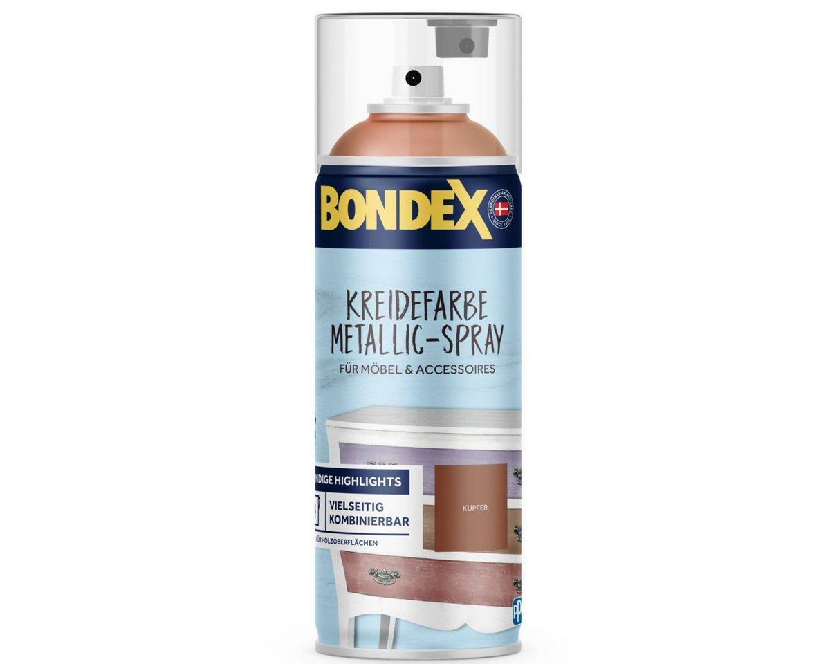 Bondex Kreidespray Bondex Kreidefarbe Metallic-Spray Kupfer 0,4l, Innen, Möbelstücke Bondex Kreidespray Bondex Kreidefarbe Metallic-Spray Kupfer 0,4l, Innen, Möbelstücke von Bondex