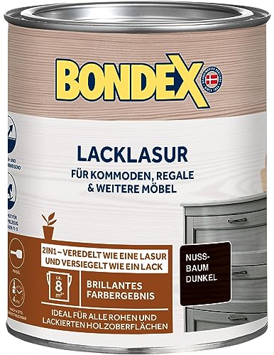 Bondex Lacklasur nussbaum dunkel, 0,75 Liter von Bondex