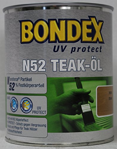 Bondex Teaköl N52 UV 0,75L Teak Öl Hartholzöl Holzöl Terrassenöl von Dyrup