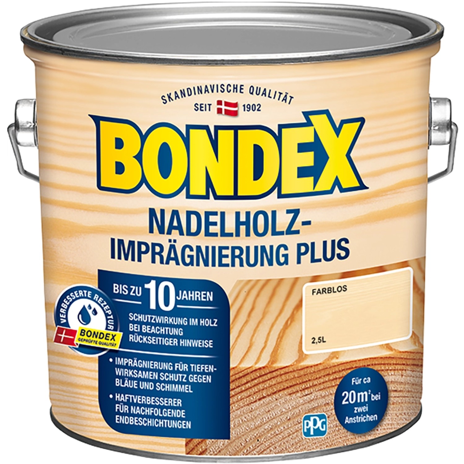 Bondex Nadelholz-Imprägnierung Plus 2,5 l von Bondex