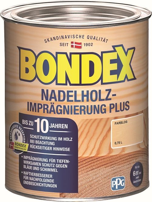 Bondex Nadelholz-Imprägnierung Plus Farblos 750 ml von Bondex