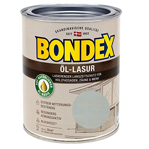 Bondex Öl-Lasur 0,75L graphit silber Wetterschutz Holzlasur Langzeitschutz von Bondex