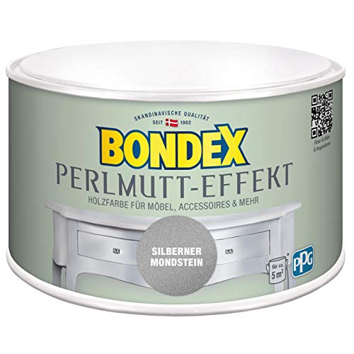 Bondex Perlmutt- Effekt Silber Mondstein 0,5 l - 424275 von Bondex