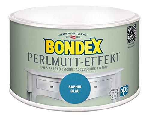 Bondex 424268 Perlmutt- Effekt saphir blau 0,5 L für 5 m² - Dekorationsfarben mit dezentem Perlmutt-Glanzeffekt - auch für Wände geeignet Bondex 424268 Perlmutt- Effekt saphir blau 0,5 L für 5 m² - Dekorationsfarben mit dezentem Perlmutt-Glanzeffekt - auch für Wände geeignet von Bondex