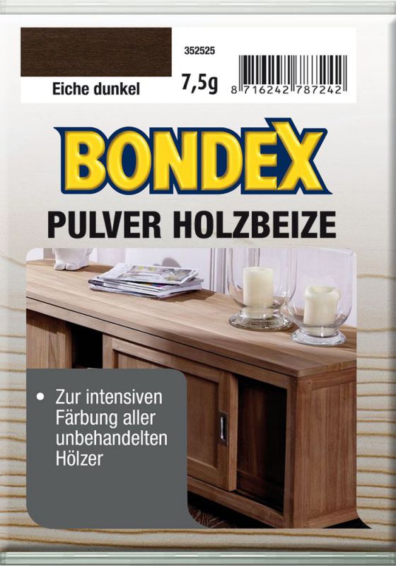 Bondex Pulver Holzbeize Eiche Dunkel 12,5 g - 352525 von Bondex