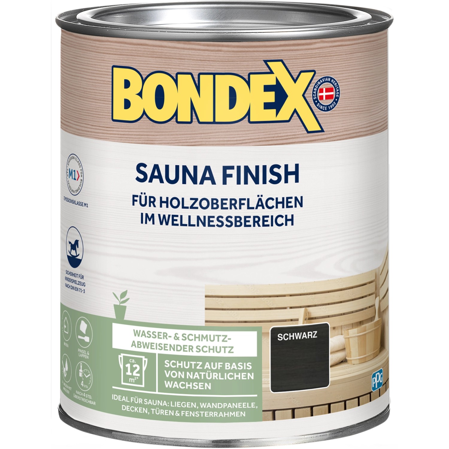 Bondex Sauna Finish Schwarz 1 l von Bondex