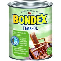 Bondex Teak Öl 750 ml, farblos Teaköl Holzpflege Holzschutz Bondex Teak Öl 750 ml, farblos Teaköl Holzpflege Holzschutz von Bondex