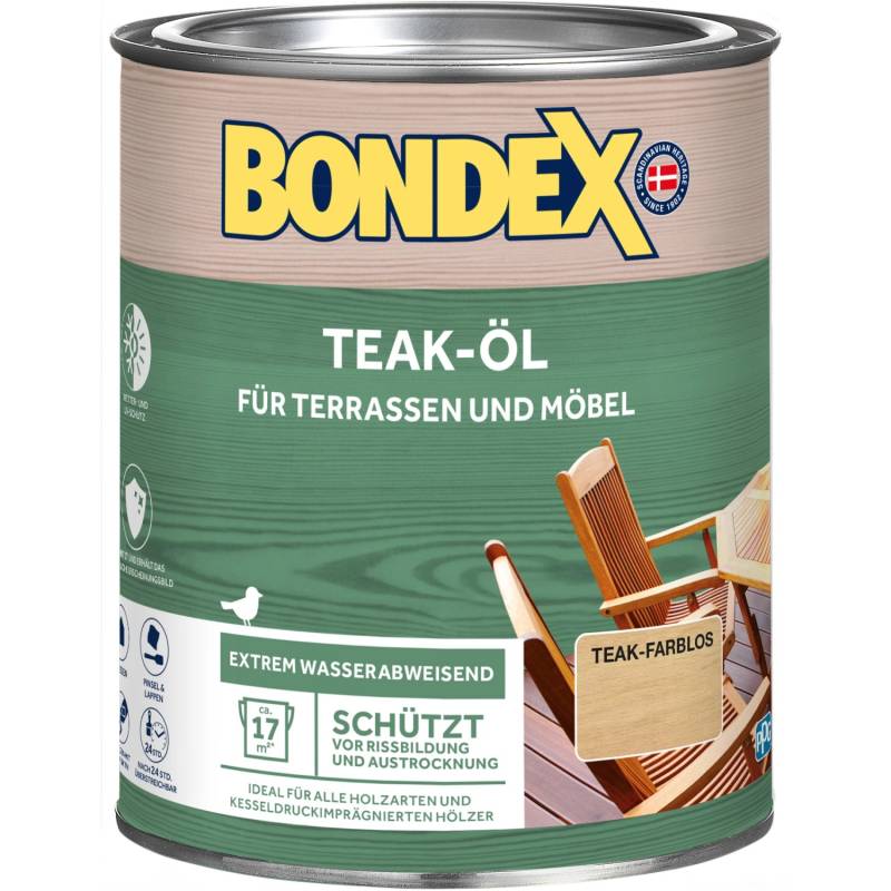 Bondex Teak-Öl Transparent 750 ml von Bondex