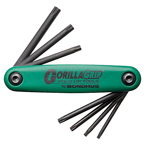 Bondhus GorillaGrip Star Tamper Resistant Klapphalter TR-TF7S, Torx, 7-teilig, 12636 von Bondhus