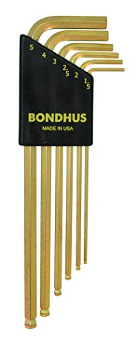 Bondhus Winkelschlüssel-Satz Kugelkopf GoldGuard BLX6MG, 6-teilig, 38046 von Bondhus