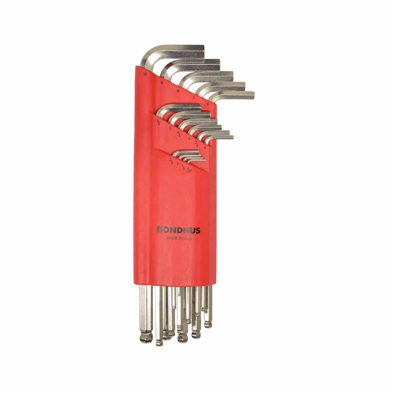 Bondhus Winkelschlüsselsatz, Stiftschlüssel BLX15MB 15-teilig - gehärteter Stahl von Bondhus
