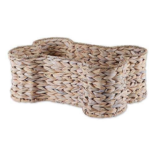 Bone Dry Pet Storage Collection Spielzeugkorb aus Hyazinthe in Knochenform, Wasserhyazinthe, Weiße Waschung, Large Bone Dry Pet Storage Collection Spielzeugkorb aus Hyazinthe in Knochenform, Wasserhyazinthe, Weiße Waschung, Large von Bone Dry