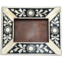 Moderner Bilderrahmen Aus Knochen, Inlay Handarbeit, Fotorahmen Holz Mit Intarsien von BoneinlayHandmadeGA