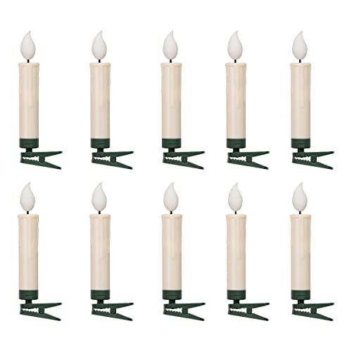 Bonetti 10 Flammeneffekt LED-Weihnachtsbaumkerzen mit 3D-Flamme in Wachsoptik | flackernd | real Flame LED | Timer Bonetti 10 Flammeneffekt LED-Weihnachtsbaumkerzen mit 3D-Flamme in Wachsoptik | flackernd | real Flame LED | Timer von Bonetti
