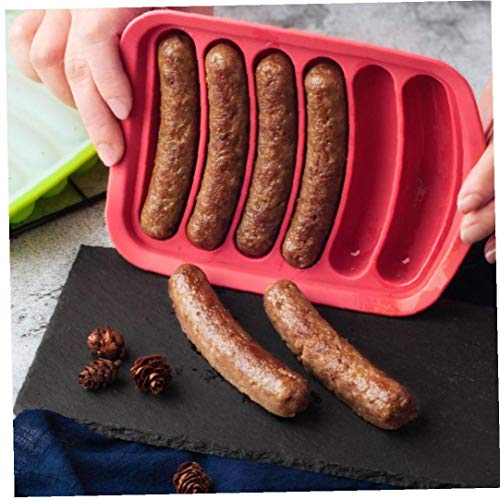 6 in 1 Küchenhandgemachte Wurst-Hersteller-Form-silikon-Form Wiederverwendbare Hot Dog Wurst Machen Ham Rack-ham Box von Bongles
