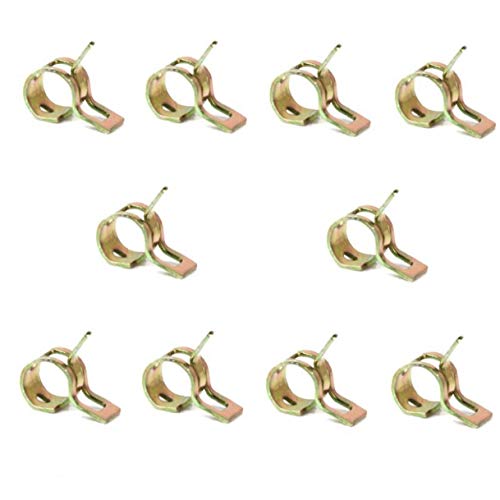 Bongles 10pcs Federschlauchschellen Kraftstoffleitung Schlauchschellen Wasserrohr Luftschlauch Silikon-Vakuum-schlauchschelle Fastener 6mm von Bongles