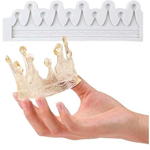 Bongles Silikon-Fondant-Formen 3D Kronen-Form-schokoladen-Formen Kuchen-Dekoration-Werkzeug-Kuchen-Deckel (zufällige Farbe) von Bongles