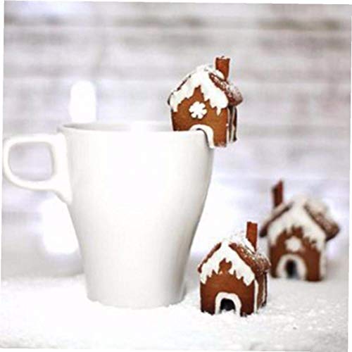 Bongles Weihnachten Ausstechformen Set 3pcs 3D-Edelstahl-Mini-Lebkuchen-Haus Ausstechform Kit Für Kuchen Dekorieren Ferien DIY Backen-Werkzeuge von Bongles