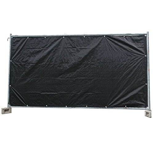 Bauzaunplane schwarz PE 1,76m x 3,41m Bauzaunplane schwarz PE 1,76m x 3,41m von Boni-Shop