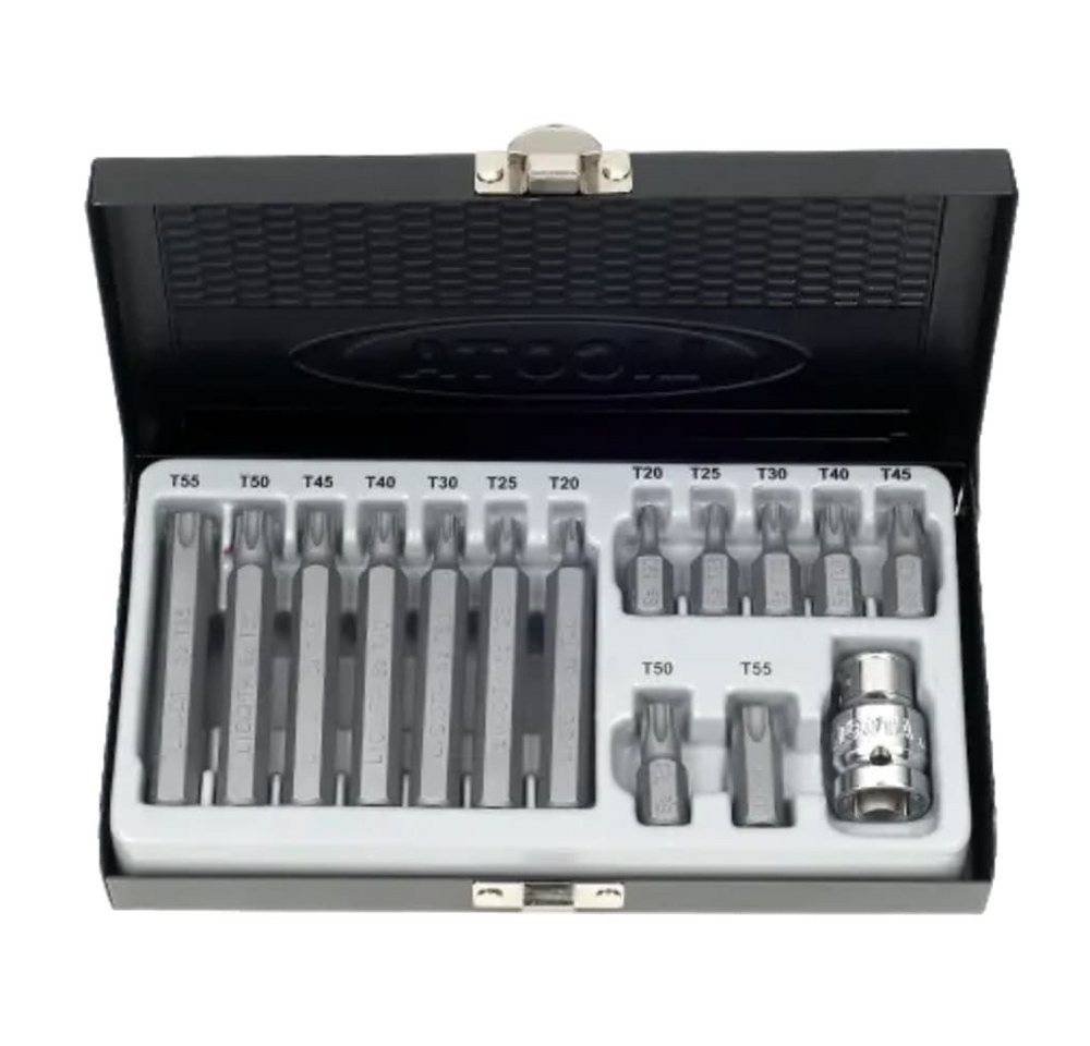 Boni-Shop Bit-Set Torx Bit Set, S2 Stahl, 3/8 Zoll, T20-T55, Bit Halter Set Boni-Shop Bit-Set Torx Bit Set, S2 Stahl, 3/8 Zoll, T20-T55, Bit Halter Set von Boni-Shop