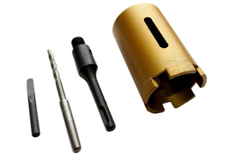 Boni-Shop Bohrkrone Diamantbohrkrone 82mm, Dosenbohrer, SDS Plus, für Mauerwerk, Beton von Boni-Shop