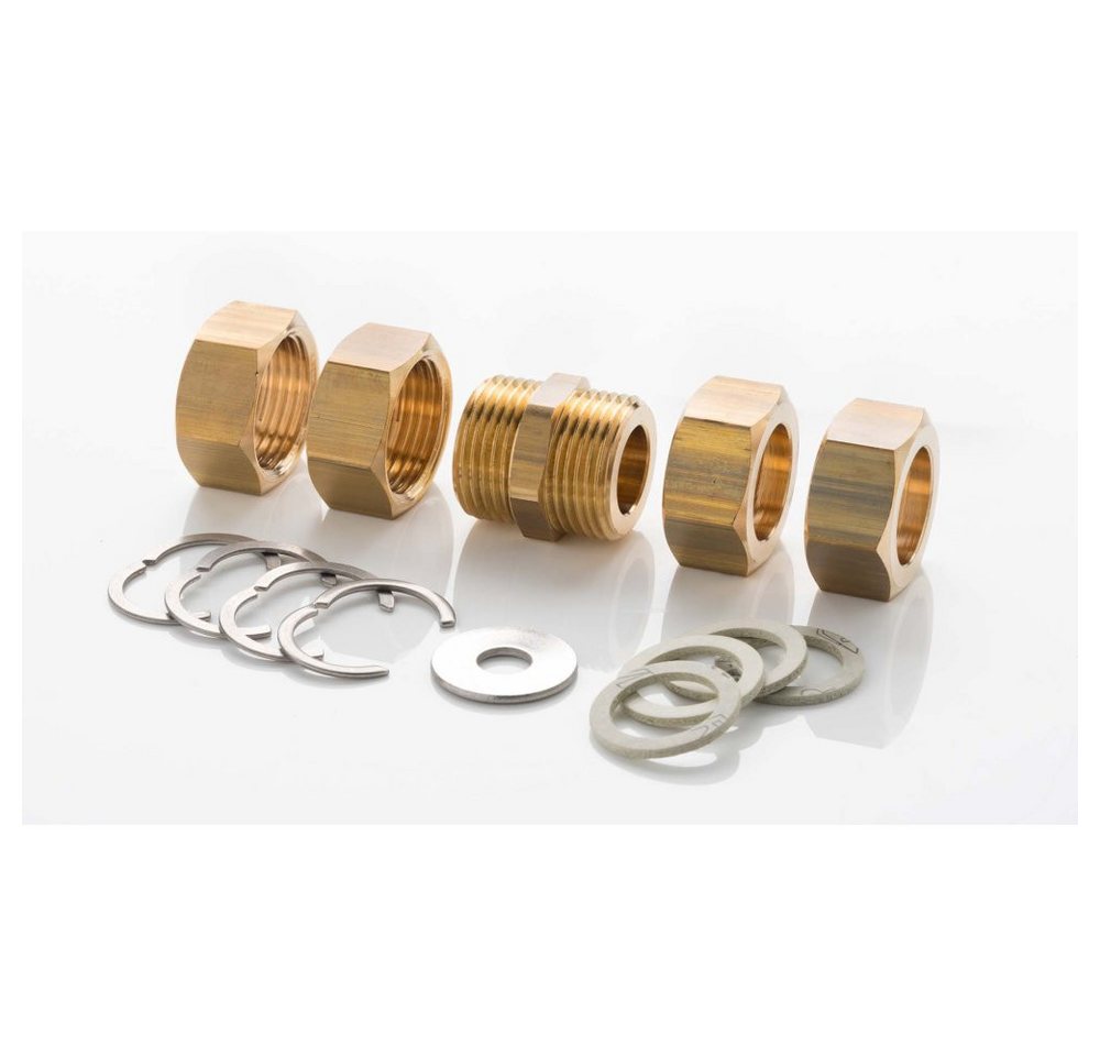 Boni-Shop Gewindefitting Edelstahl Verschraubung Set DN20, Heizung, korrosionsbeständig Boni-Shop Gewindefitting Edelstahl Verschraubung Set DN20, Heizung, korrosionsbeständig von Boni-Shop