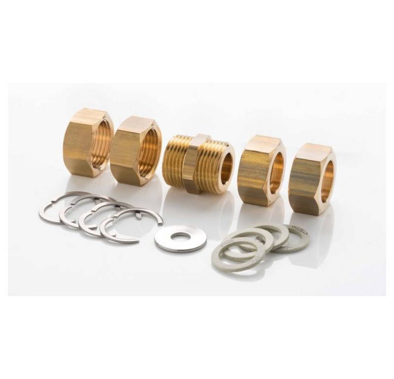 Boni-Shop Gewindefitting Edelstahl Verschraubung Set DN20, Heizung, korrosionsbeständig von Boni-Shop